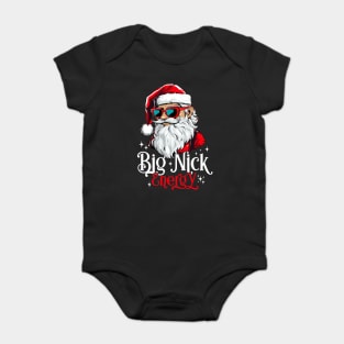 Big Nick Energy Funny Santa Christmas xmas Baby Bodysuit